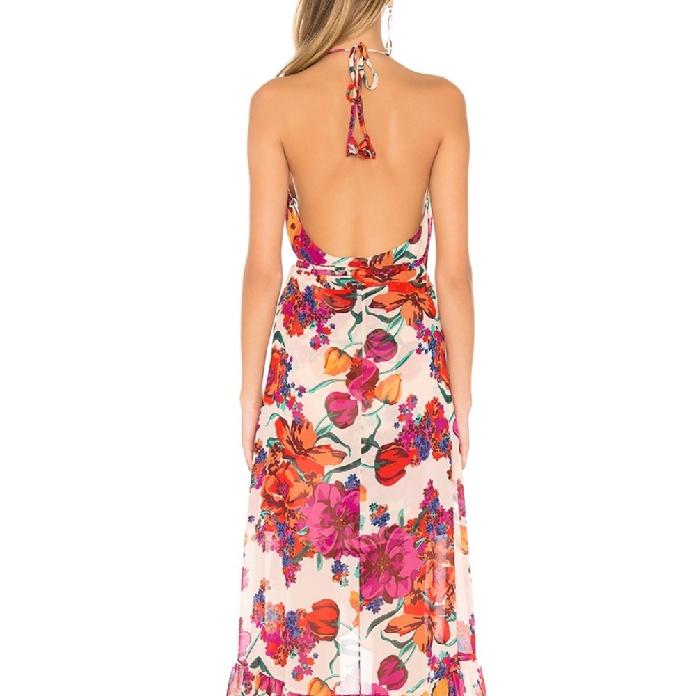 MISA LOS ANGELES Melany Dress in Burgundy Floral - Picture 3 of 6
